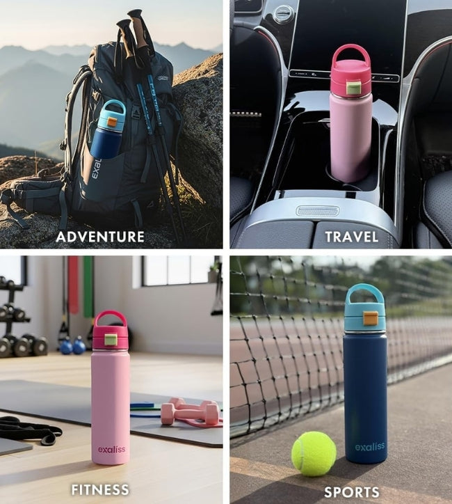 Insulated Stainless Steel Water Bottle with Chug Spout