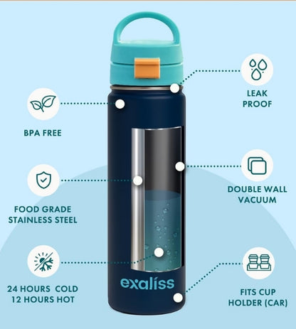 Insulated Stainless Steel Water Bottle with Chug Spout