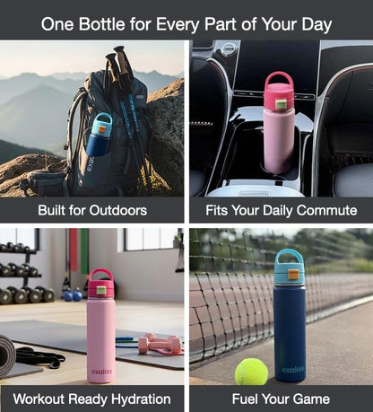 Insulated Stainless Steel Water Bottle with Chug Spout