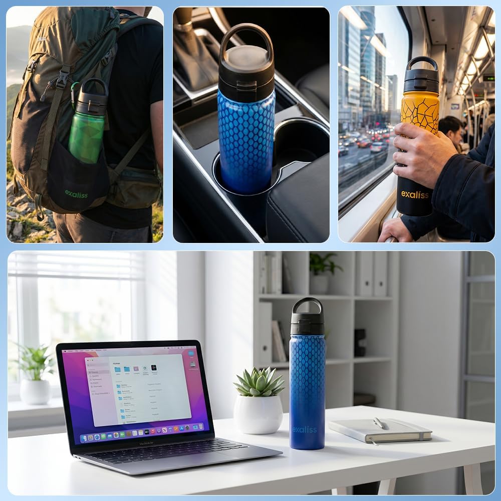 EasySip Insulated Stainless Steel Water Bottle