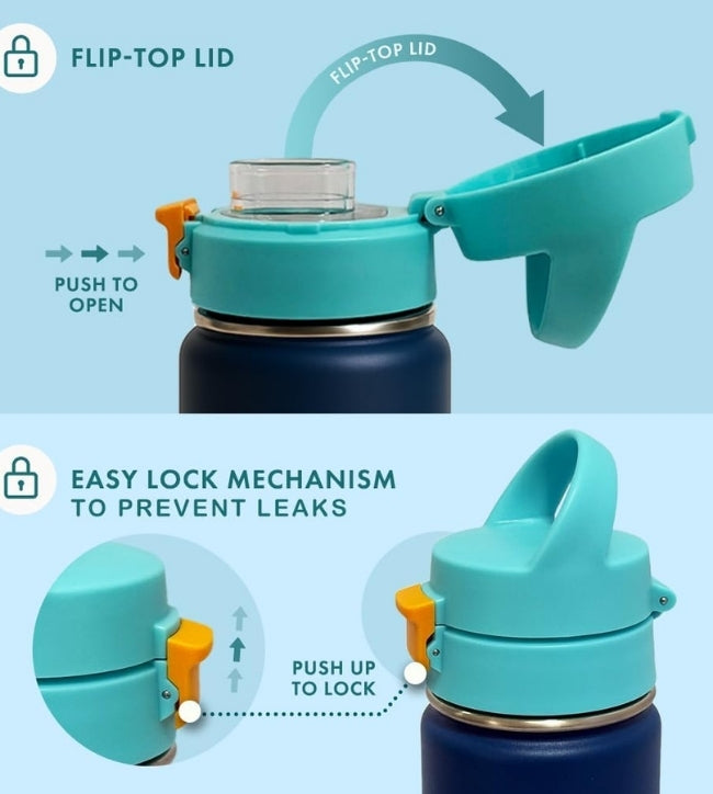 Insulated Stainless Steel Water Bottle with Chug Spout