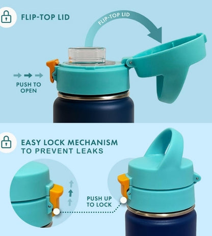 Insulated Stainless Steel Water Bottle with Chug Spout
